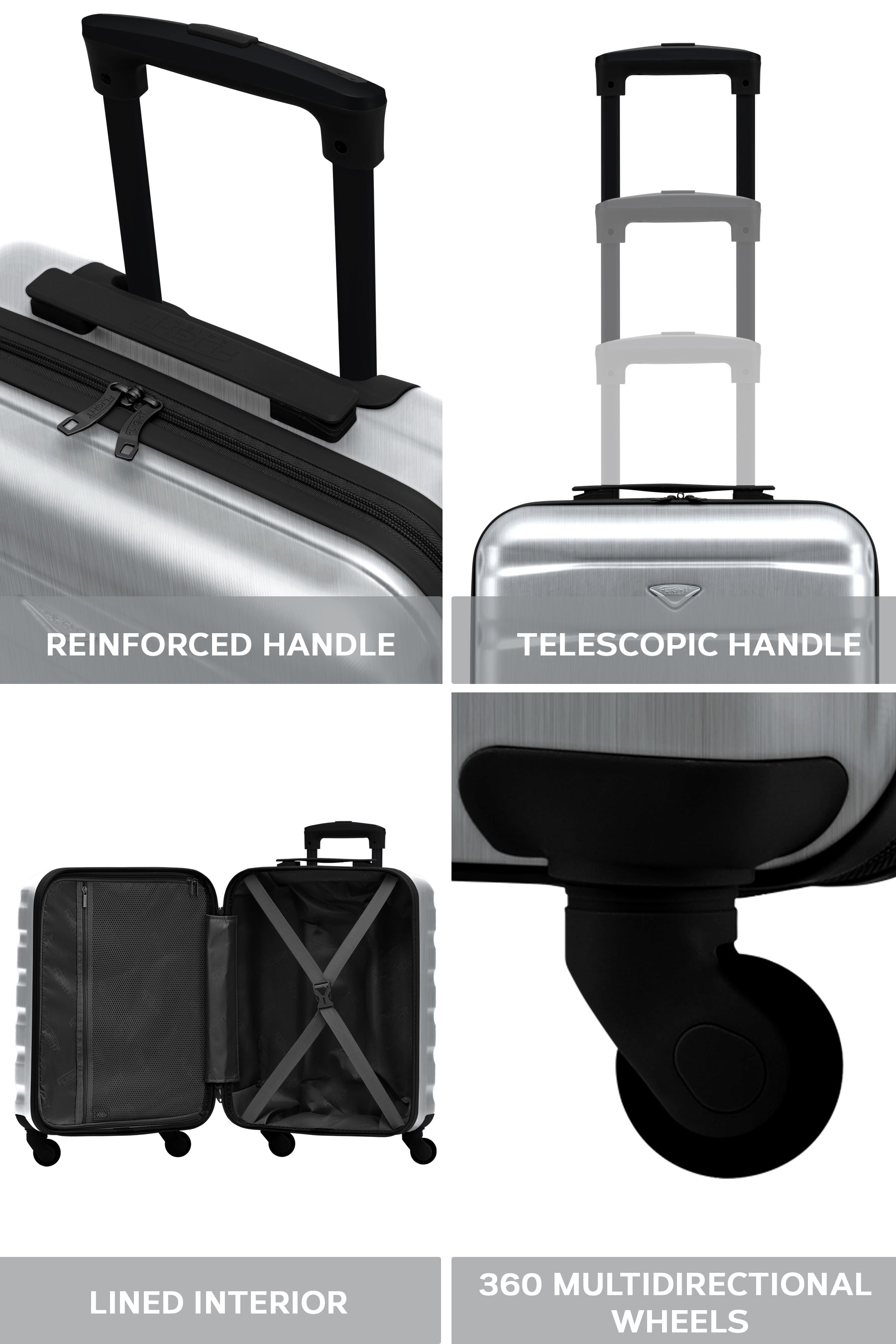 55x40x20cm SAFIR Carry on Cabin Case
