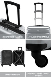 56x45x25cm SAFIR Carry on Cabin Case
