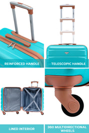 56x45x25cm SAFIR Carry on Cabin Case