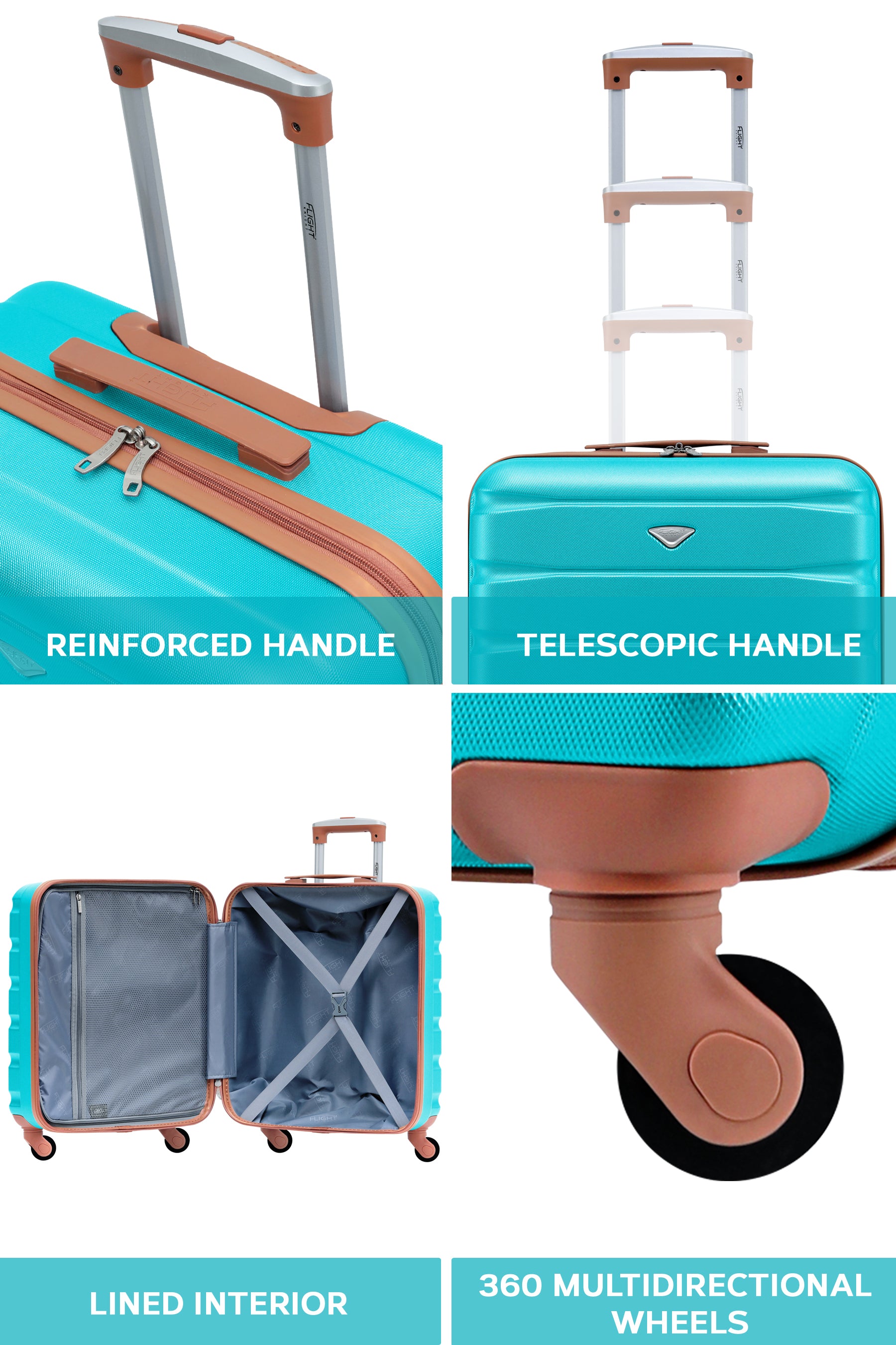 56x45x25cm SAFIR Carry on Cabin Case