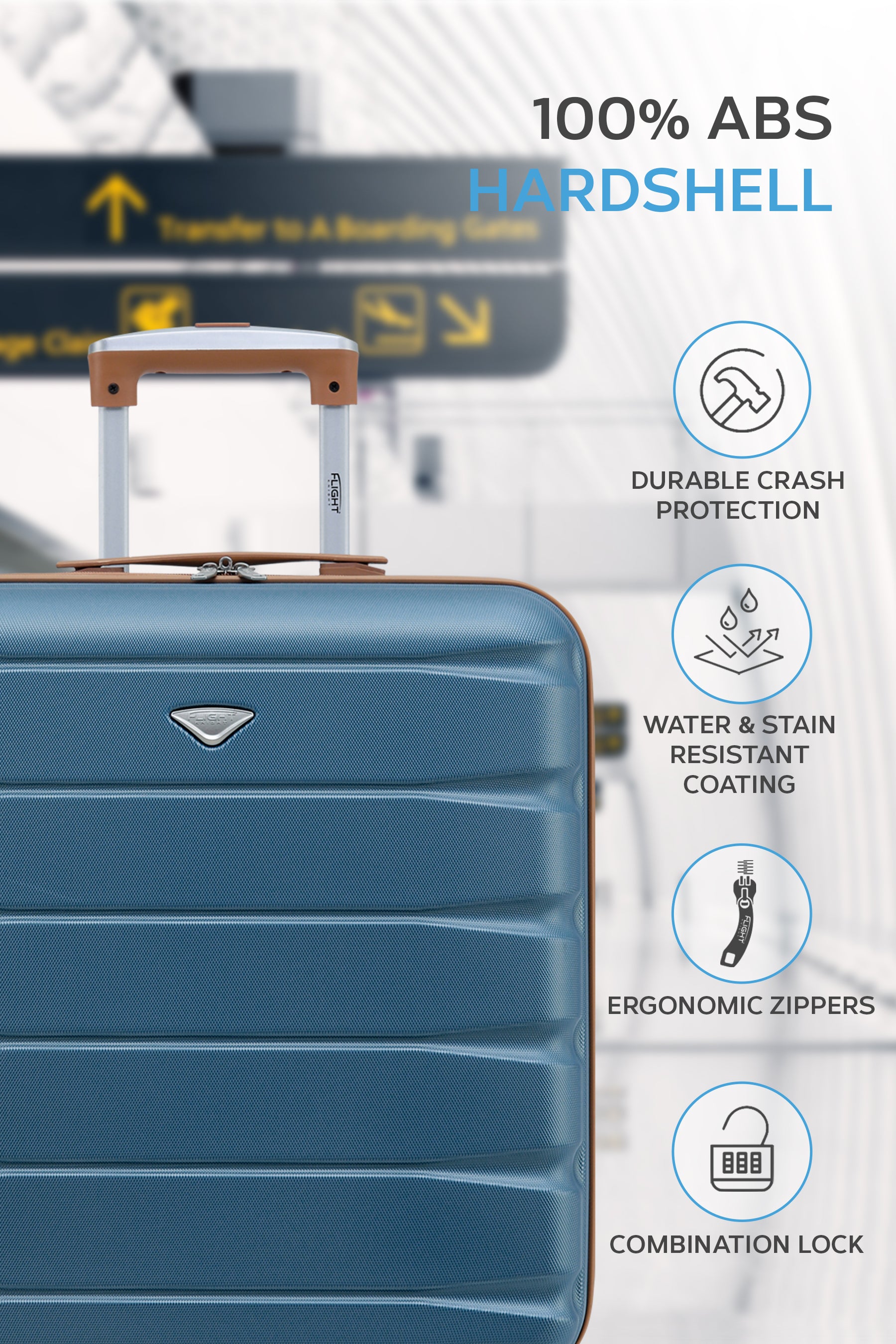 56x45x25cm SAFIR Carry on Cabin Case