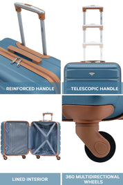 56x45x25cm SAFIR Carry on Cabin Case