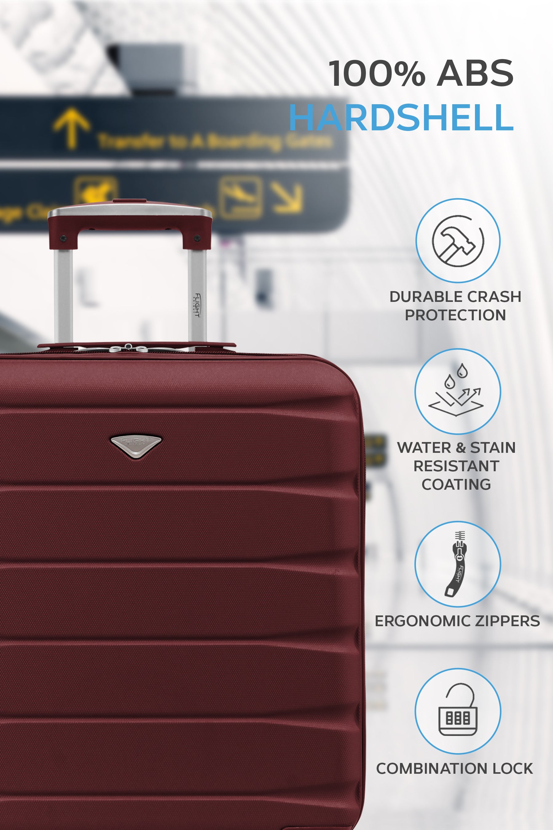 56x45x25cm SAFIR Carry on Cabin Case
