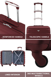 56x45x25cm SAFIR Carry on Cabin Case