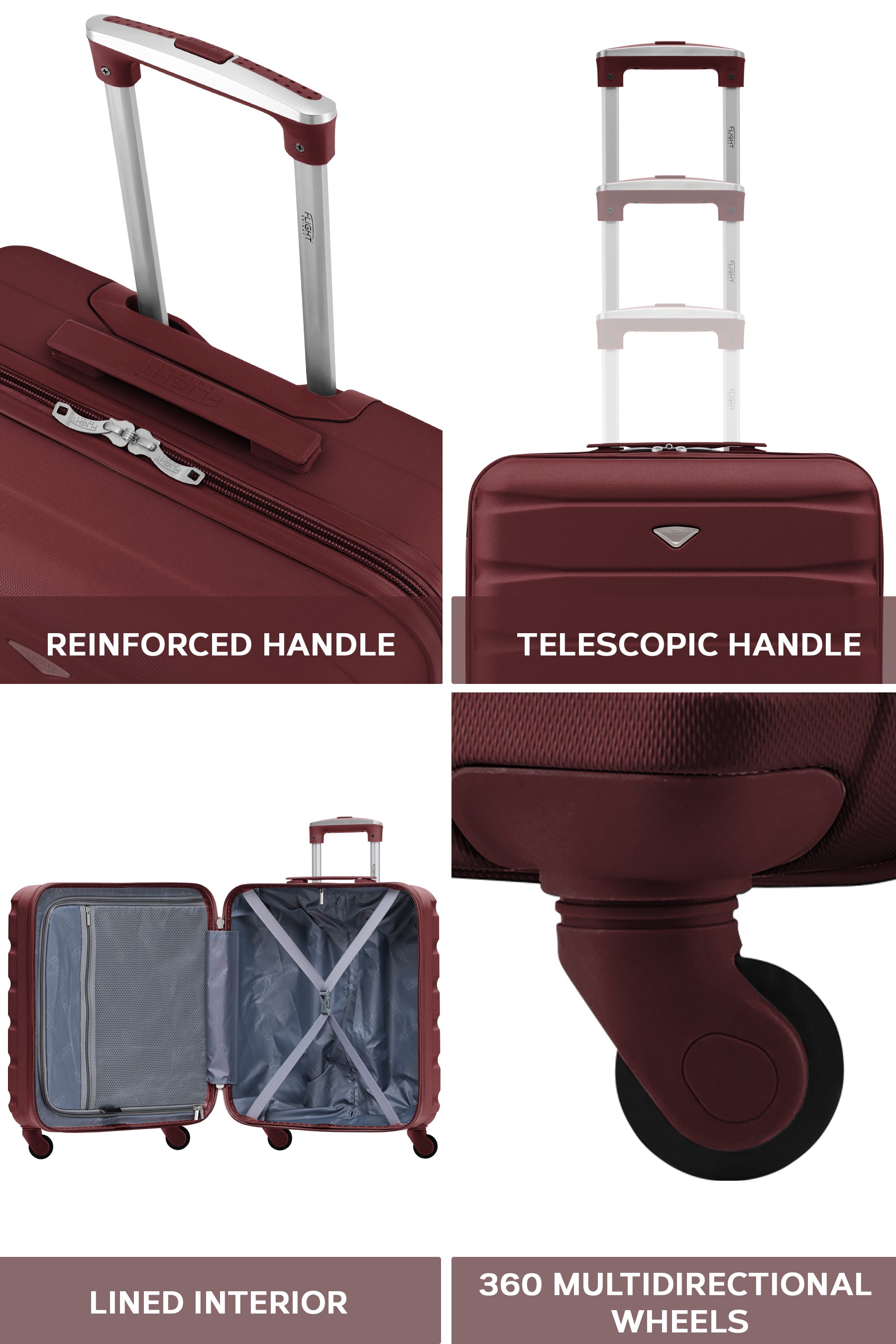 56x45x25cm SAFIR Carry on Cabin Case