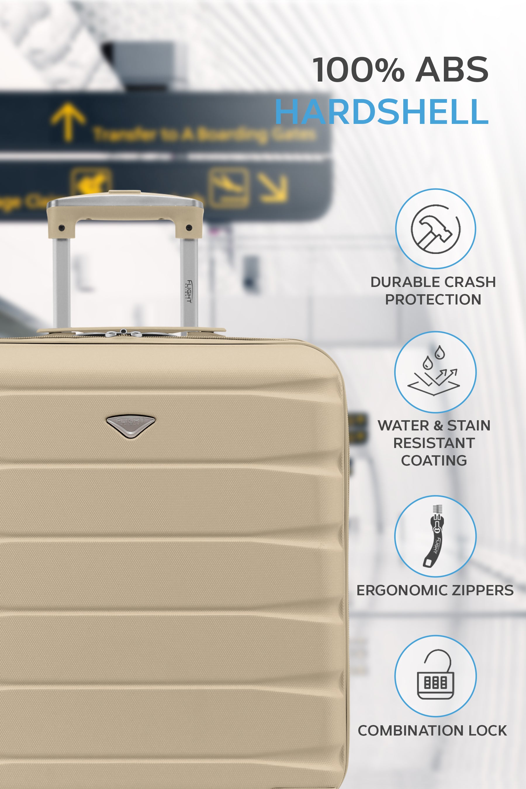 56x45x25cm SAFIR Carry on Cabin Case