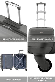 56x45x25cm SAFIR Carry on Cabin Case