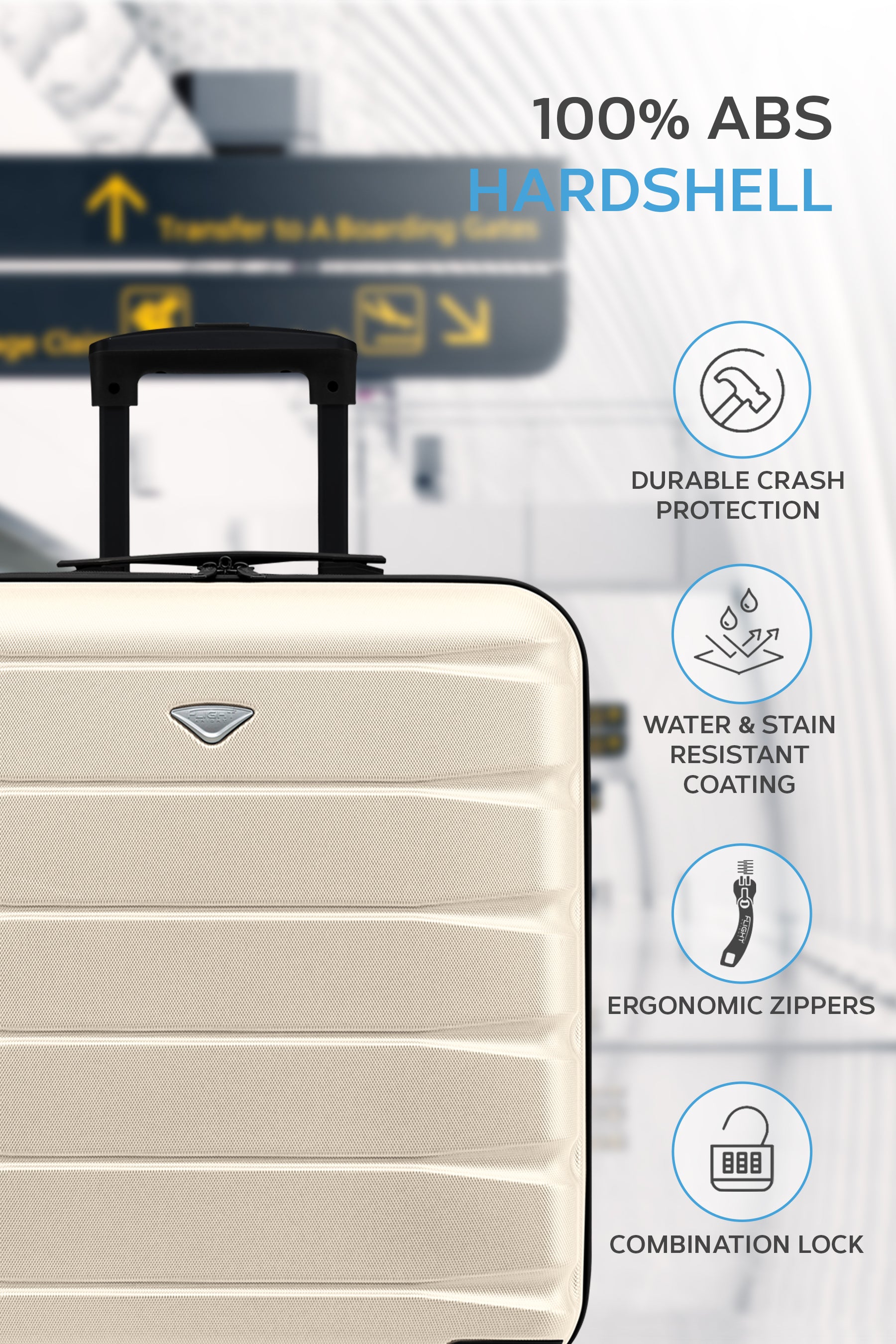 56x45x25cm SAFIR Carry on Cabin Case