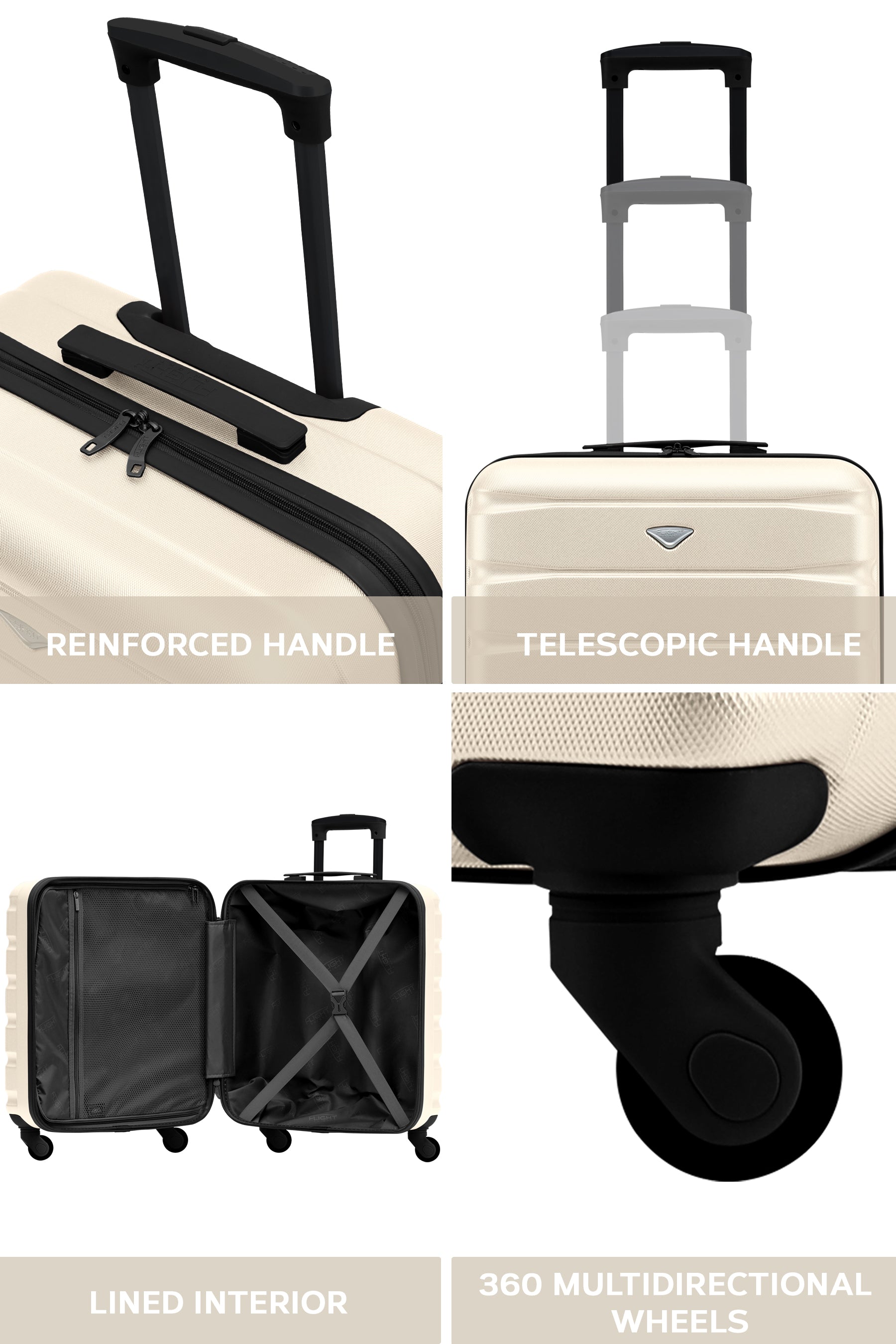 56x45x25cm SAFIR Carry on Cabin Case