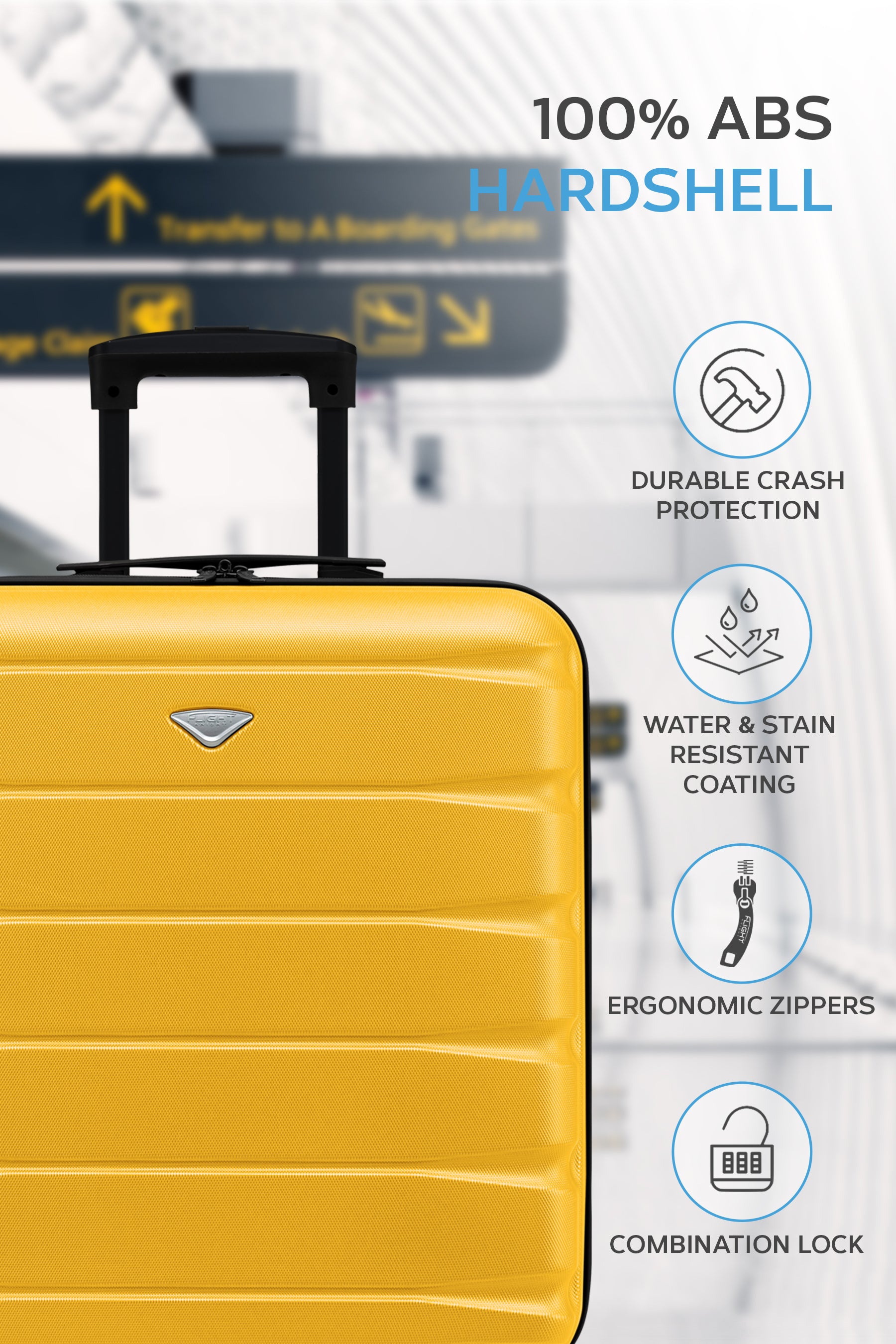 56x45x25cm SAFIR Carry on Cabin Case
