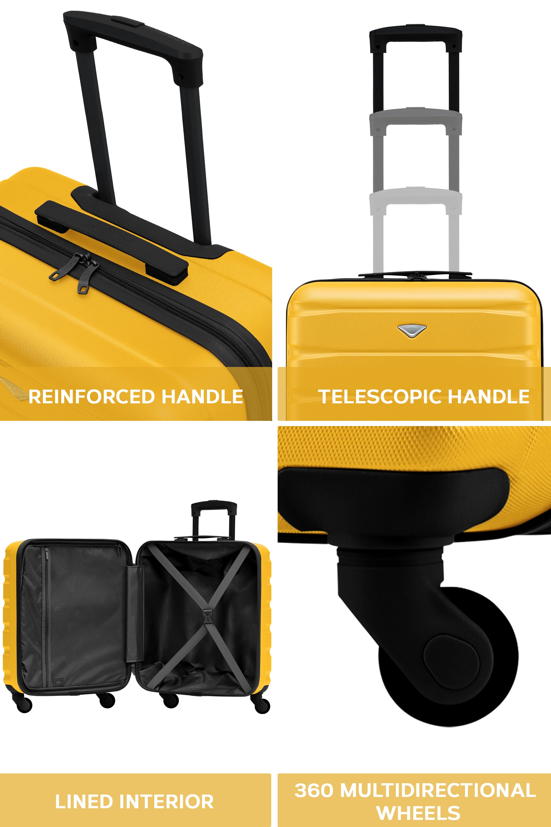 56x45x25cm SAFIR Carry on Cabin Case