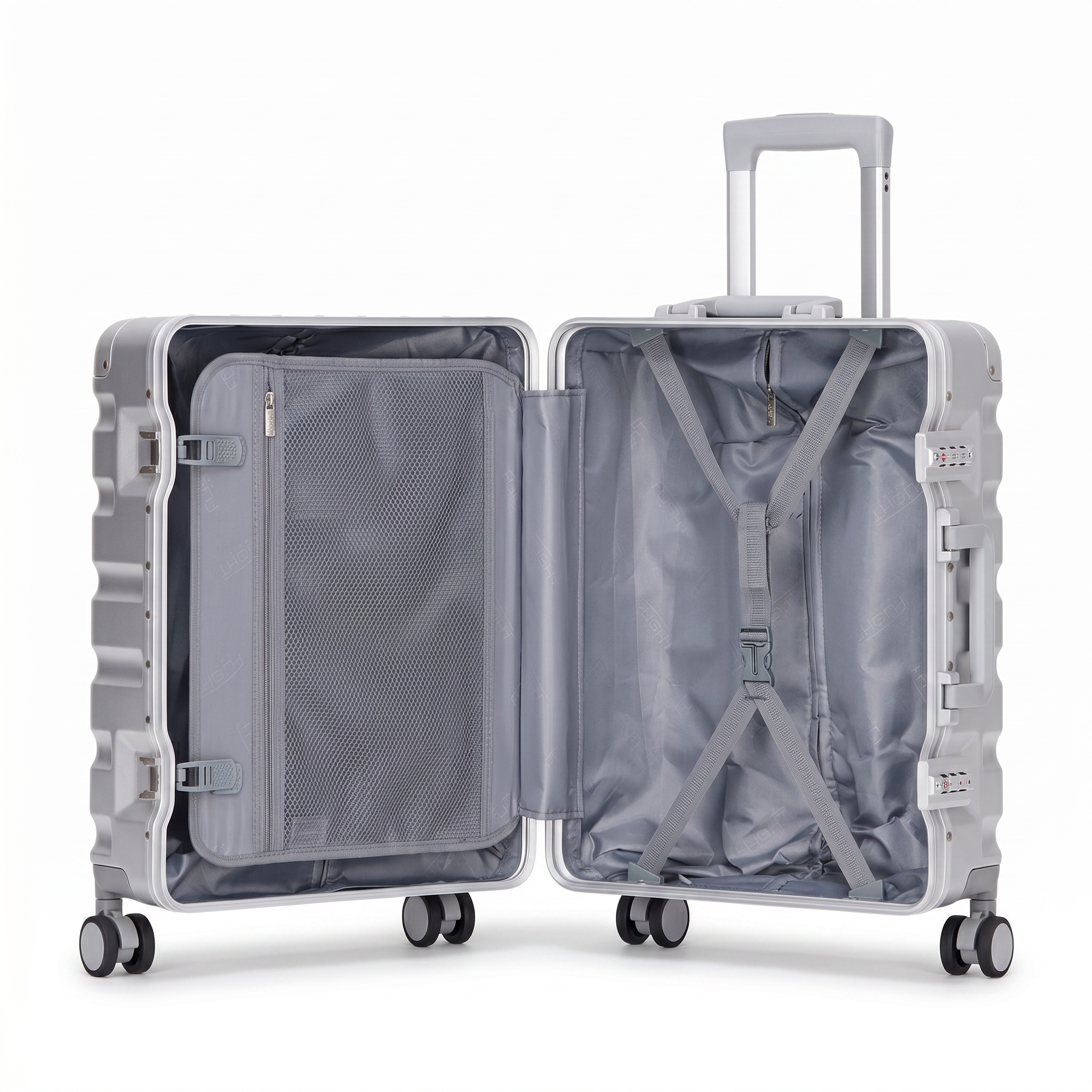56x45x25cm Aluminium Frame Carry-On Cabin Case