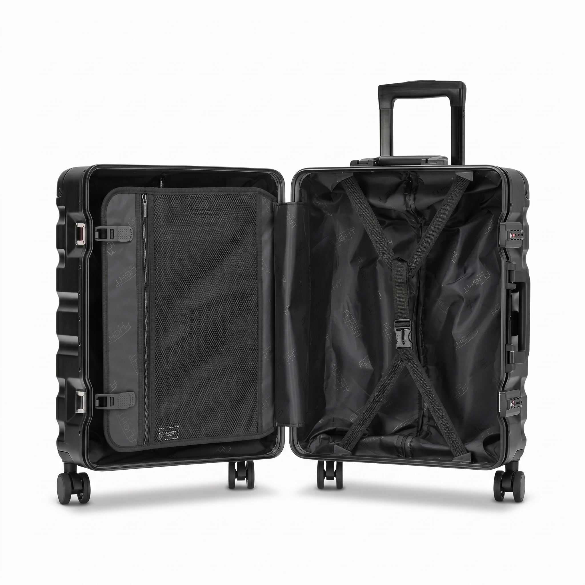 56x45x25cm Aluminium Frame Carry-On Cabin Case