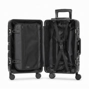 Medium 27" Aluminium Frame Checked Suitcase