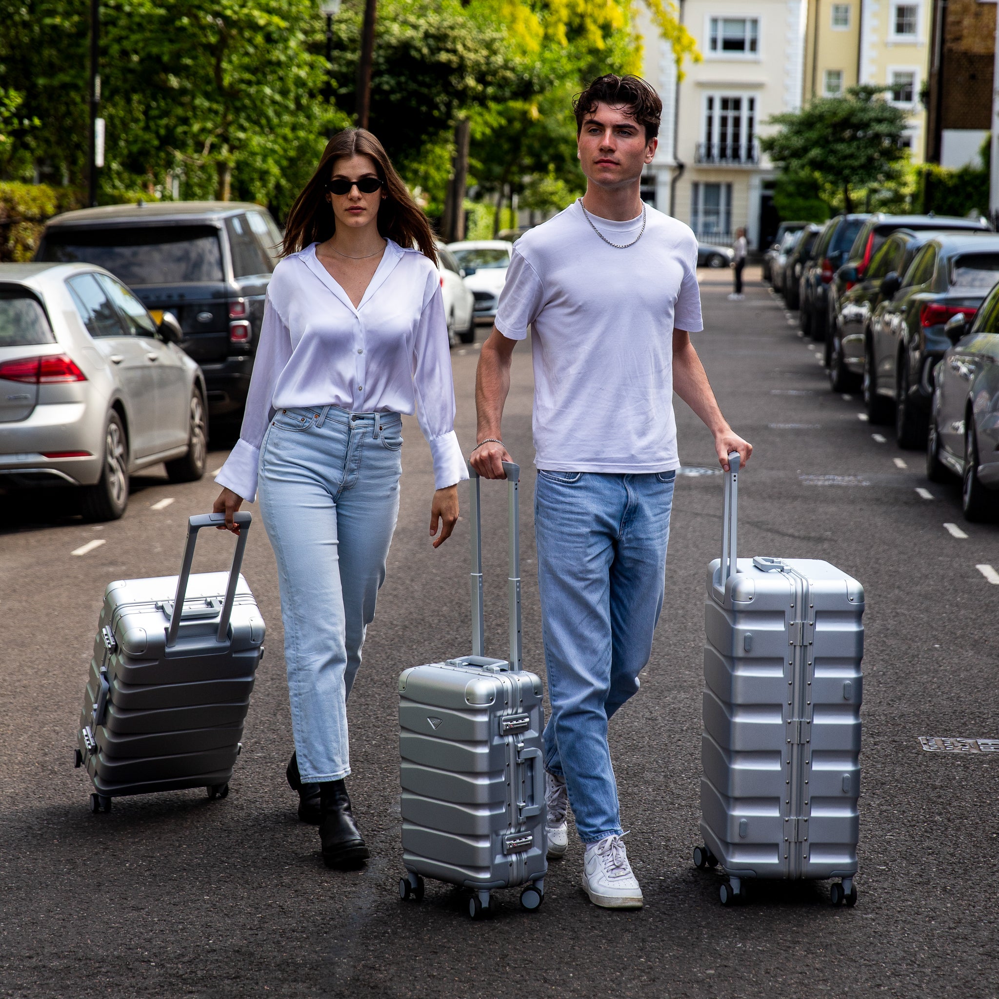 55x35x20cm Aluminium Frame Carry-On Cabin Case