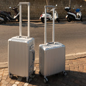 SILVER Cabin & Large Suitcase Bundle