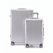 SILVER Cabin & Large Suitcase Bundle