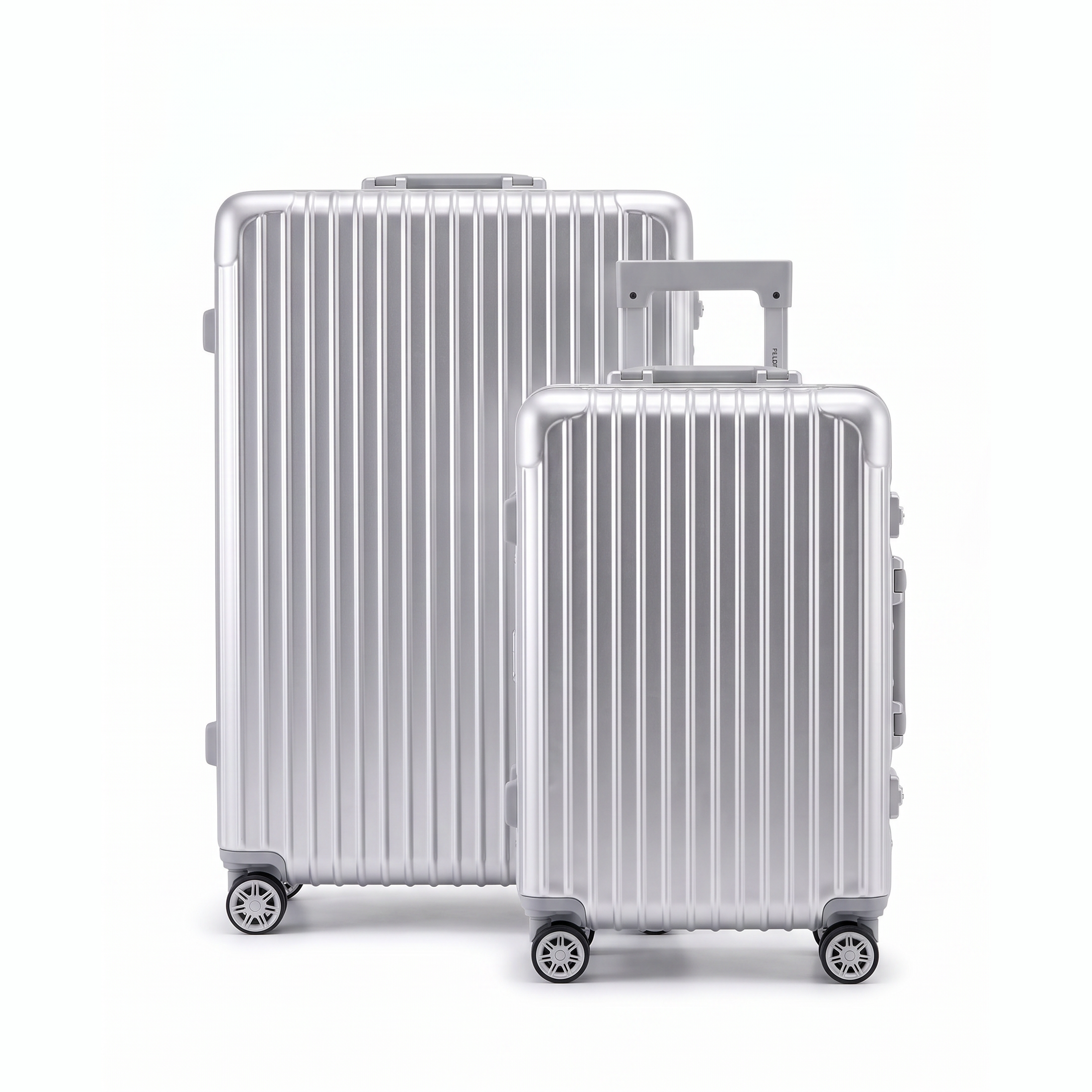 SILVER Cabin & Large Suitcase Bundle