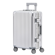 55x35x20cm Silver Carry-On Cabin Case