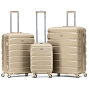 SAFIR 3-Piece Suitcase Set (55x35x25cm + Medium + Large)