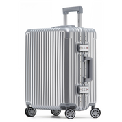 56x45x25cm Silver Carry-On Cabin Case