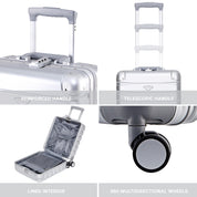 45x36x20cm Aluminium Frame Carry-On Cabin Case