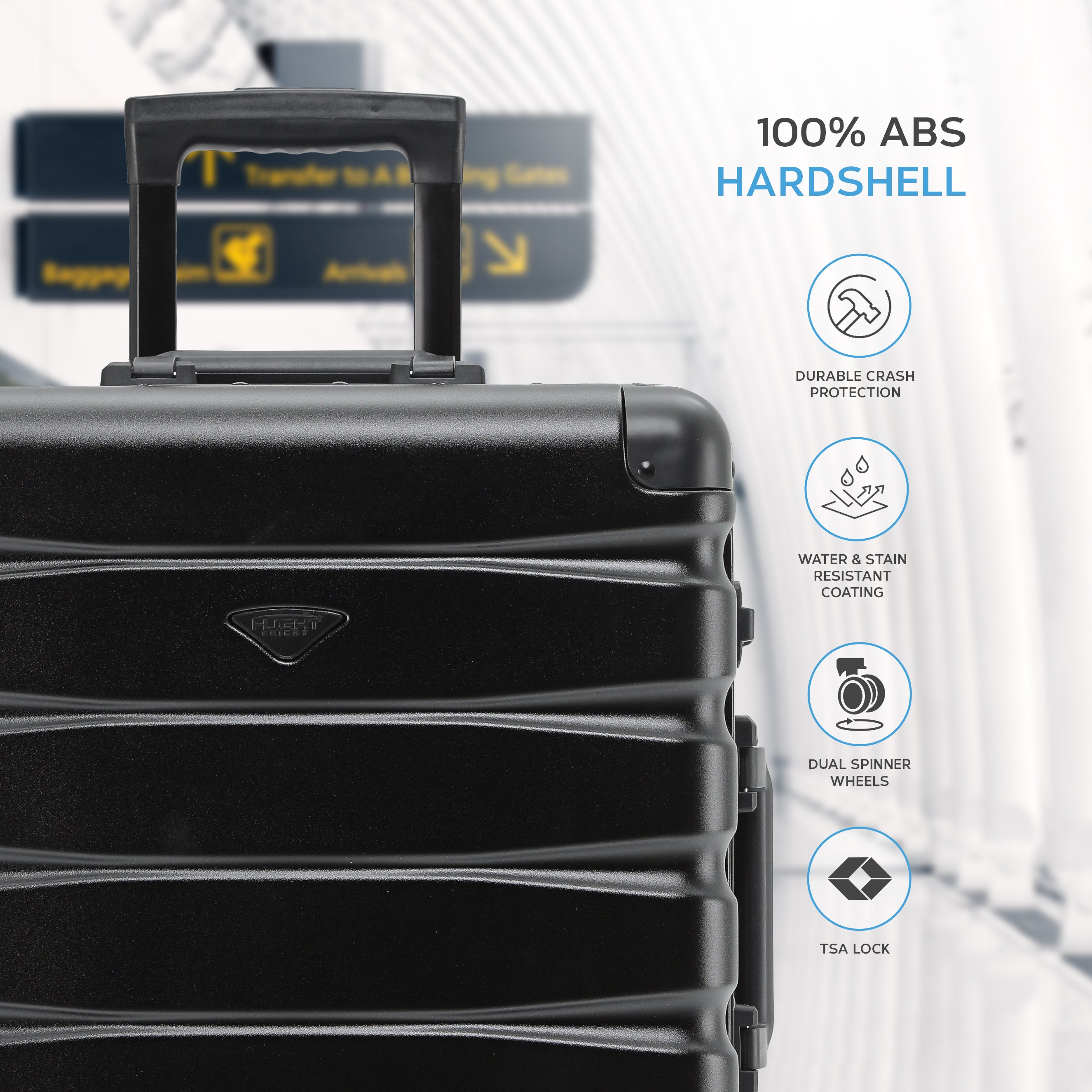 56x45x25cm Aluminium Frame Carry-On Cabin Case