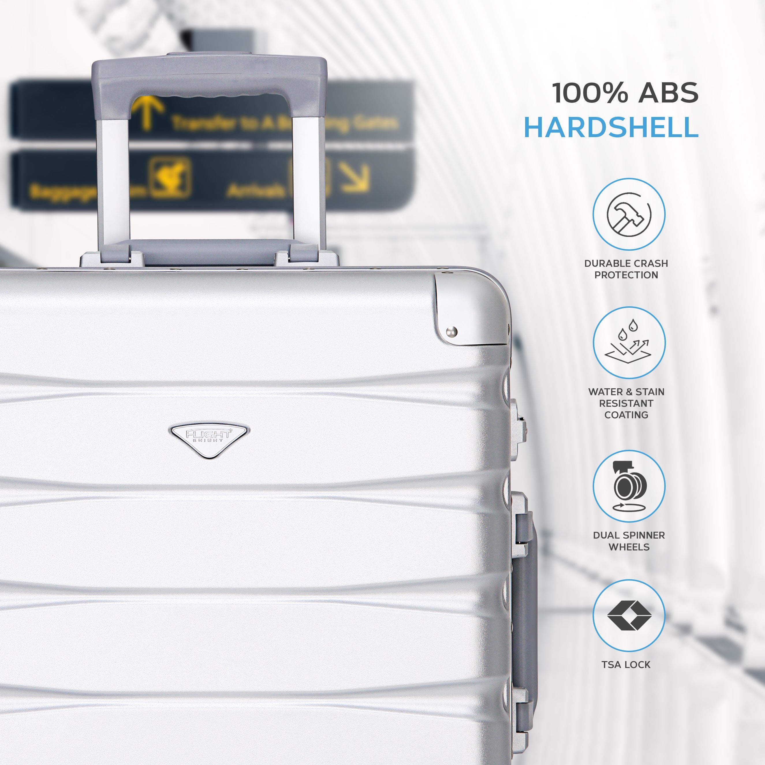56x45x25cm Aluminium Frame Carry-On Cabin Case