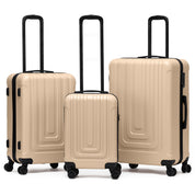 CURVE 3-Piece Suitcase Set (55x35x20cm + Medium + Large)