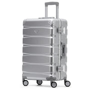 Medium 27" Aluminium Frame Checked Suitcase