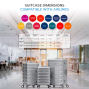 ALUMINIUM 3-Piece Suitcase Set (55x35x20cm + Medium + Large)