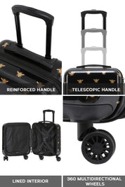 56x45x25cm PRINT Cabin Carry on Case