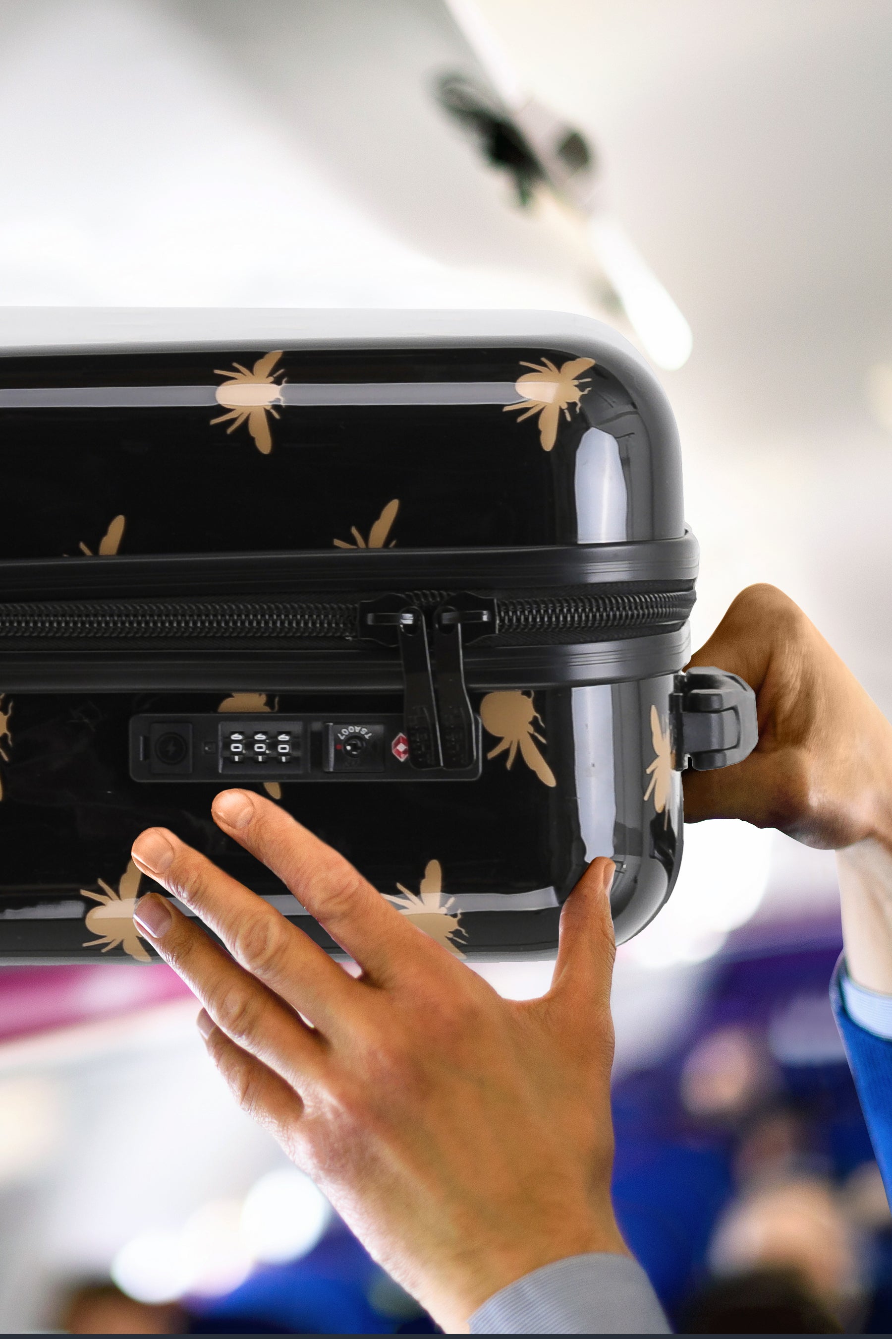 56x45x25cm PRINT Cabin Carry on Case