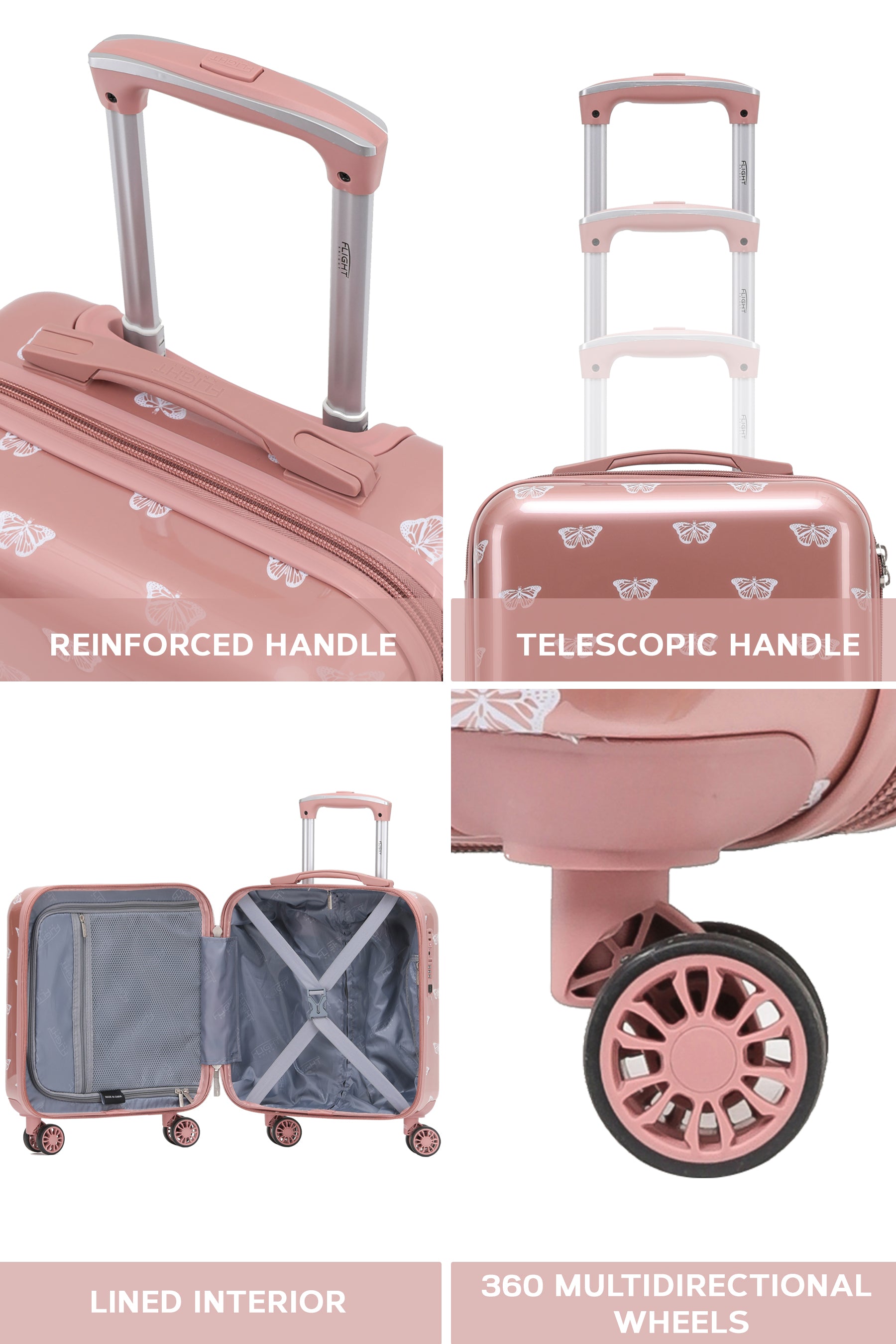 56x45x25cm PRINT Cabin Carry on Case