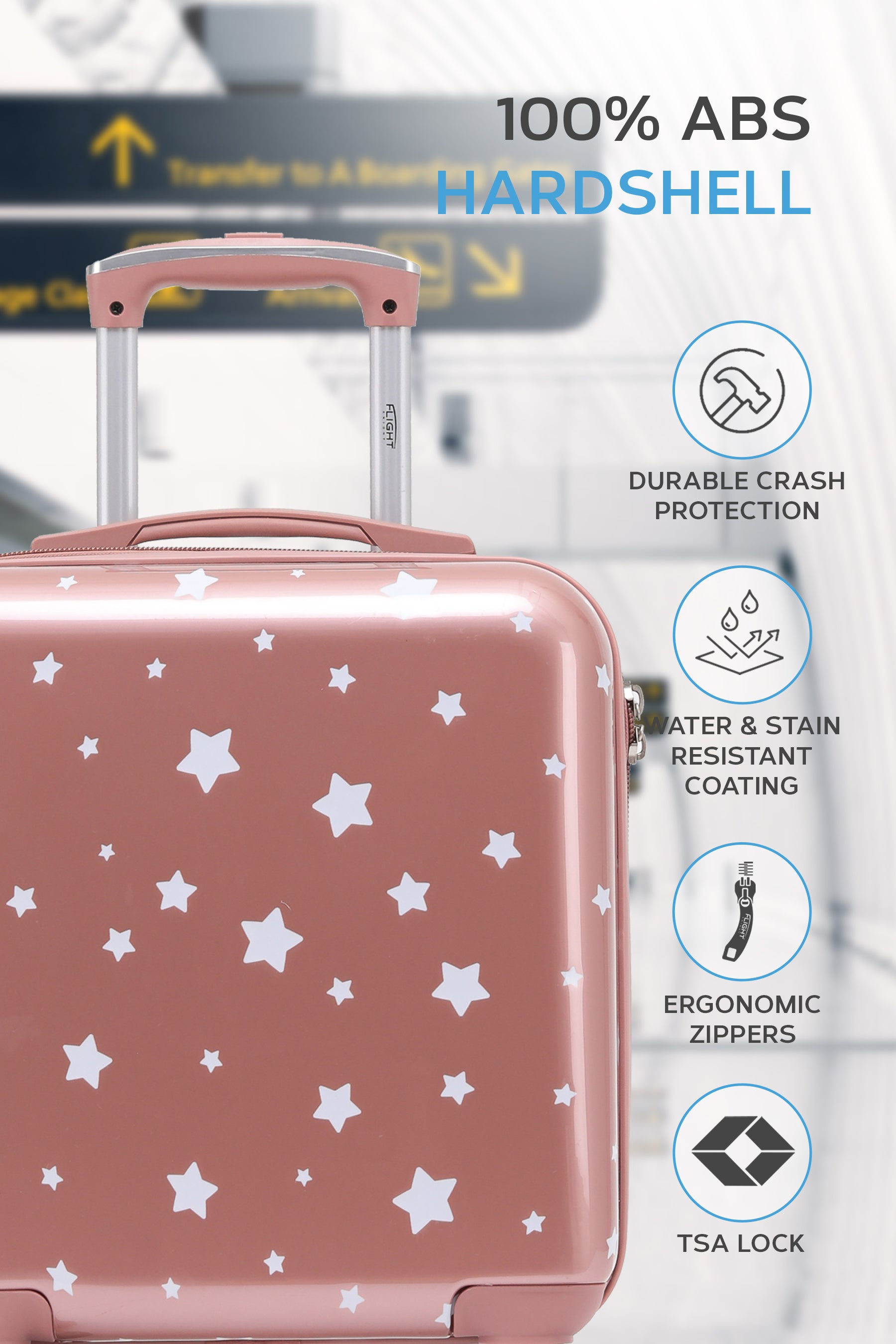 56x45x25cm PRINT Cabin Carry on Case