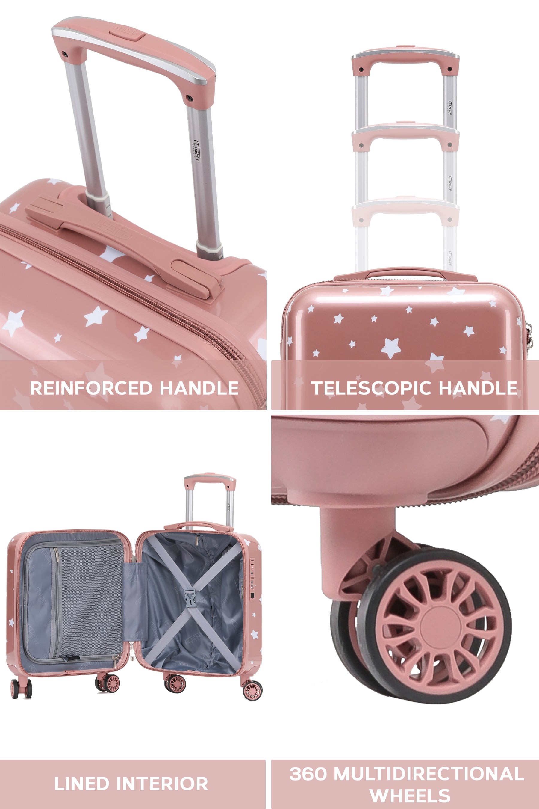 56x45x25cm PRINT Cabin Carry on Case