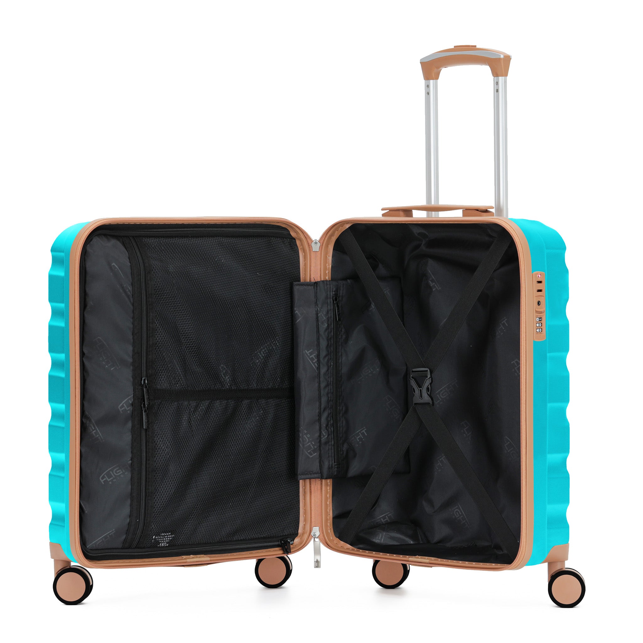 55x40x23cm SAFIR Carry-On Cabin Case - TSA Lock & 8 Wheels