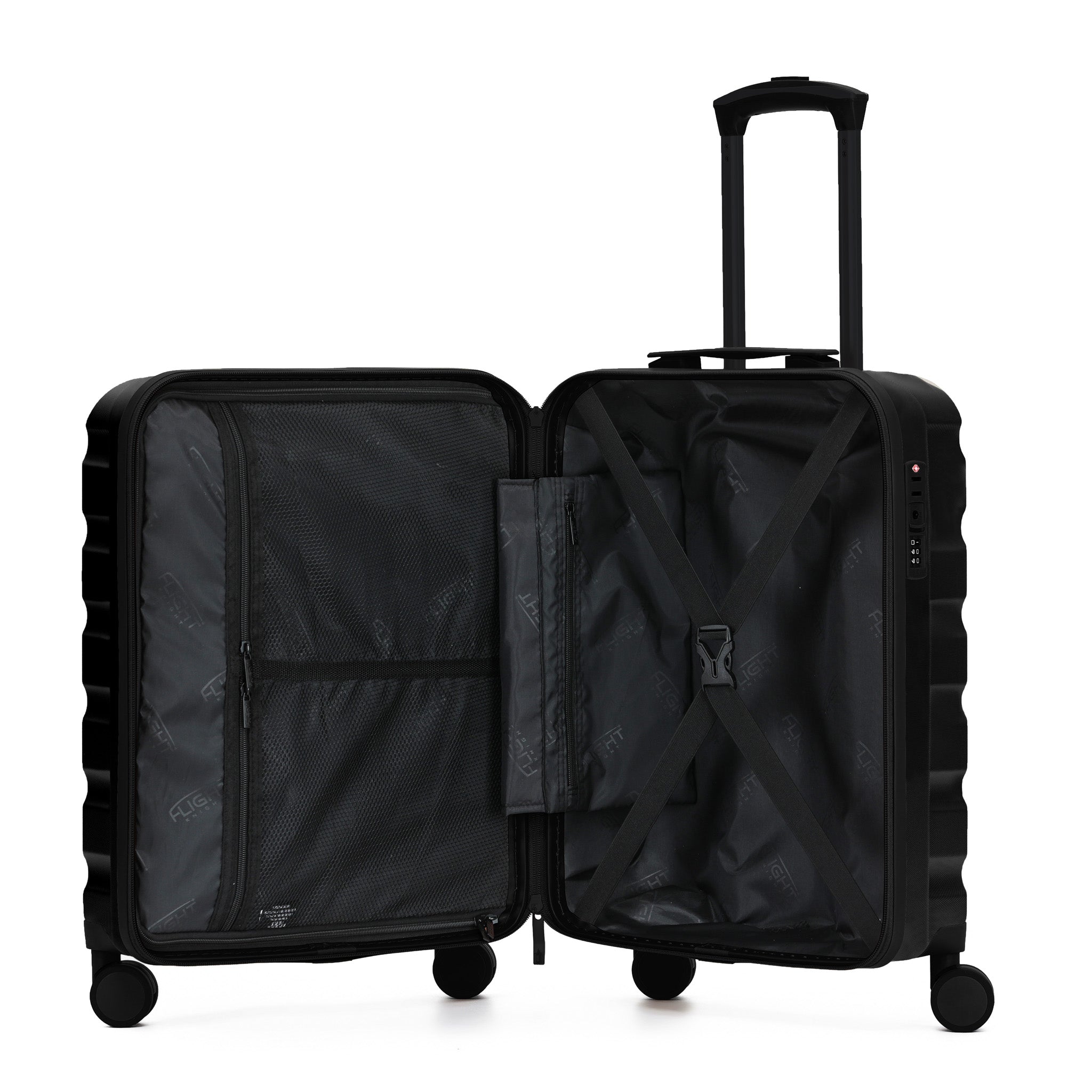 55x40x23cm SAFIR Carry-On Cabin Case - TSA Lock & 8 Wheels