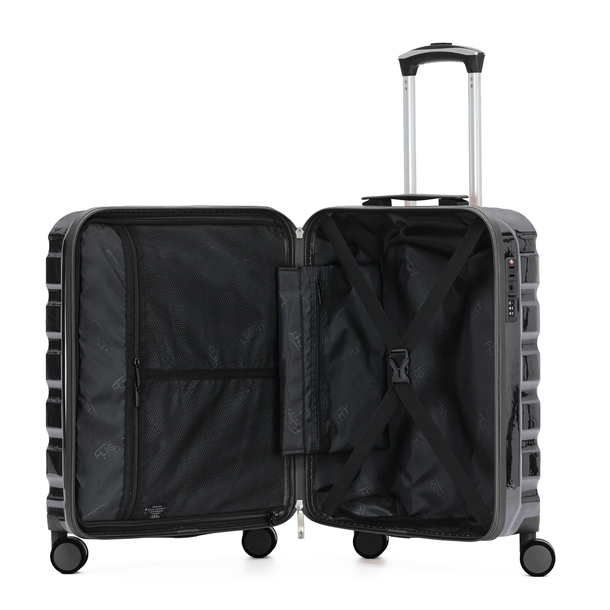 55x40x23cm SAFIR Carry-On Cabin Case - TSA Lock & 8 Wheels