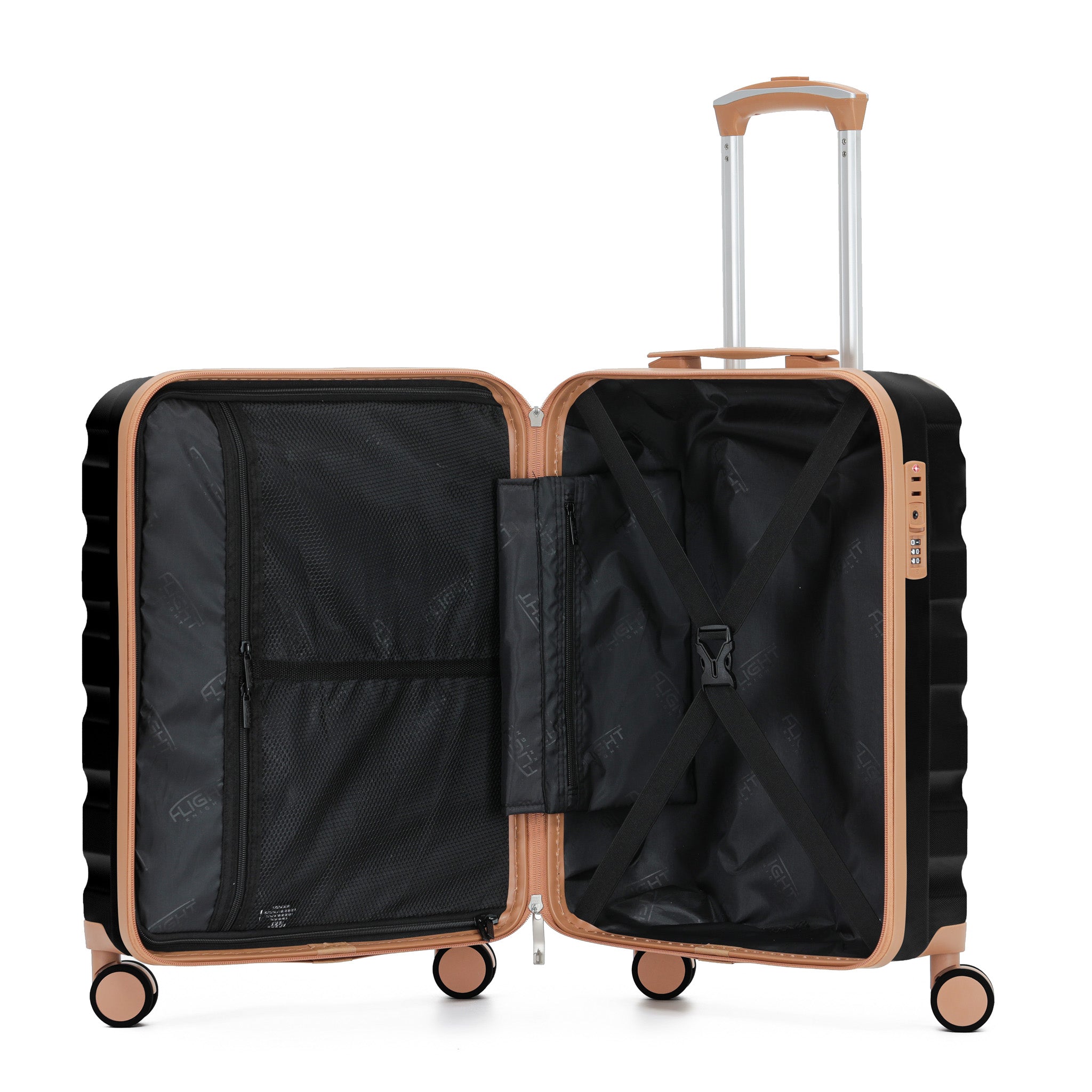 55x40x23cm SAFIR Carry-On Cabin Case - TSA Lock & 8 Wheels