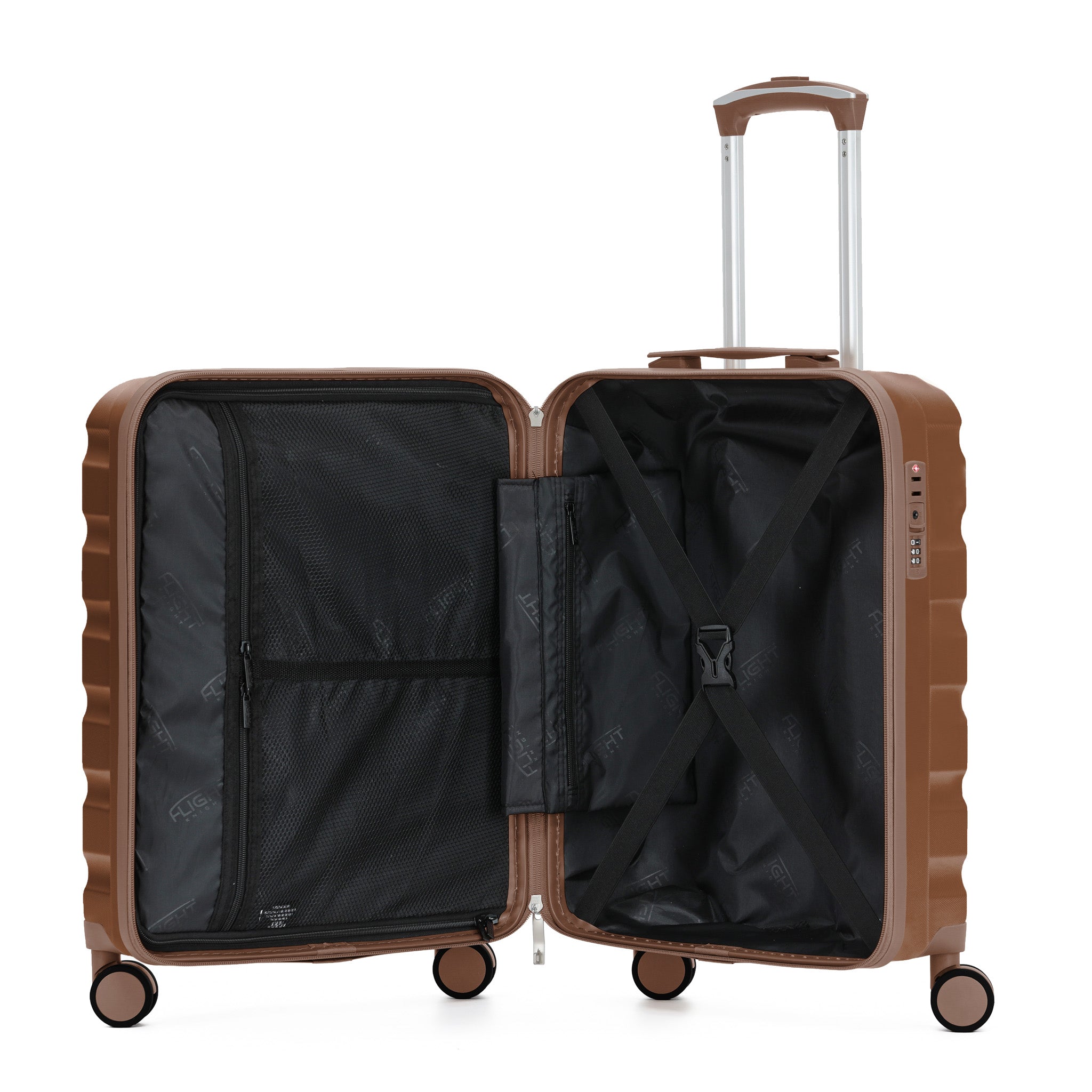 55x40x23cm SAFIR Carry-On Cabin Case - TSA Lock & 8 Wheels