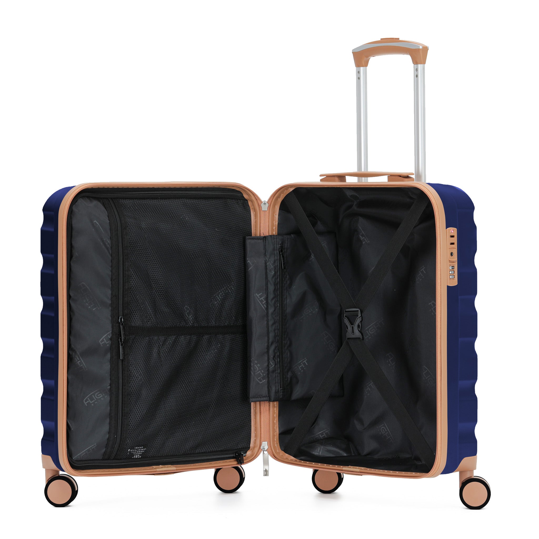 55x40x23cm SAFIR Carry-On Cabin Case - TSA Lock & 8 Wheels