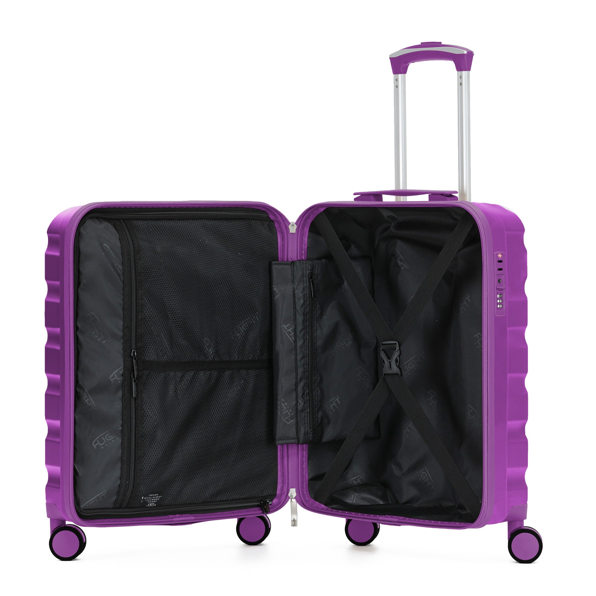 55x40x23cm SAFIR Carry-On Cabin Case - TSA Lock & 8 Wheels