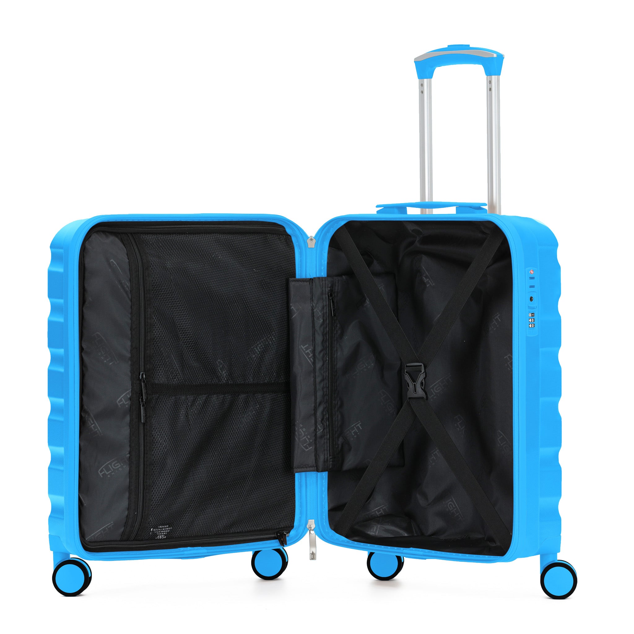 55x40x23cm SAFIR Carry-On Cabin Case - TSA Lock & 8 Wheels