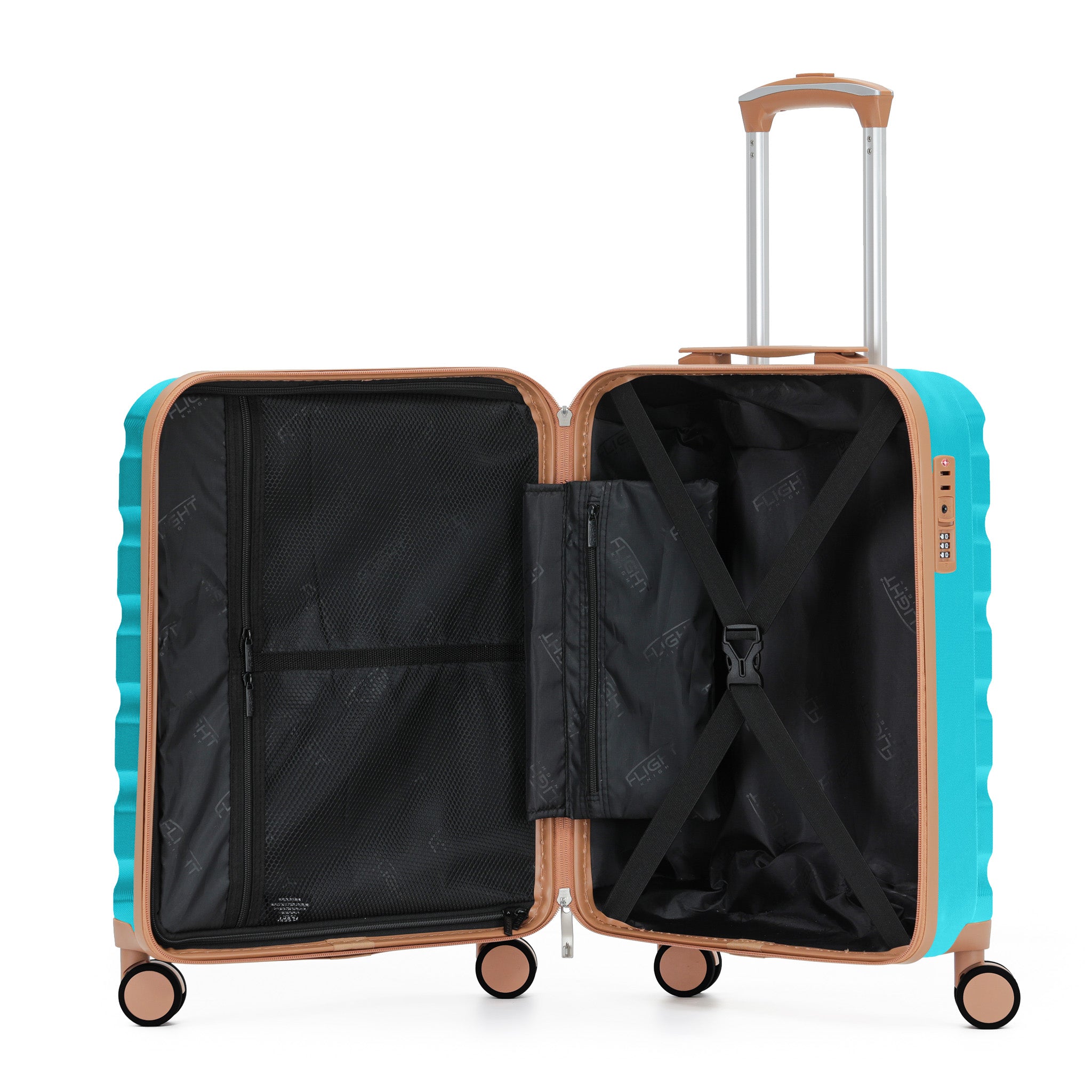 55x40x20cm SAFIR Carry-On Cabin Case - TSA Lock & 8 Wheels