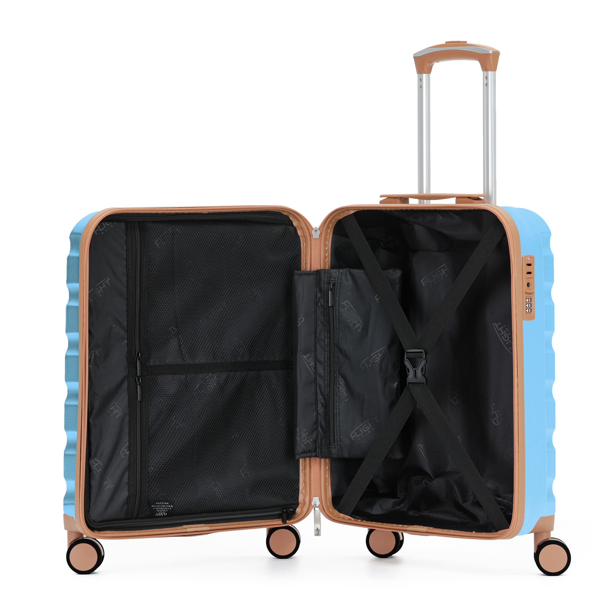55x40x20cm SAFIR Carry-On Cabin Case - TSA Lock & 8 Wheels