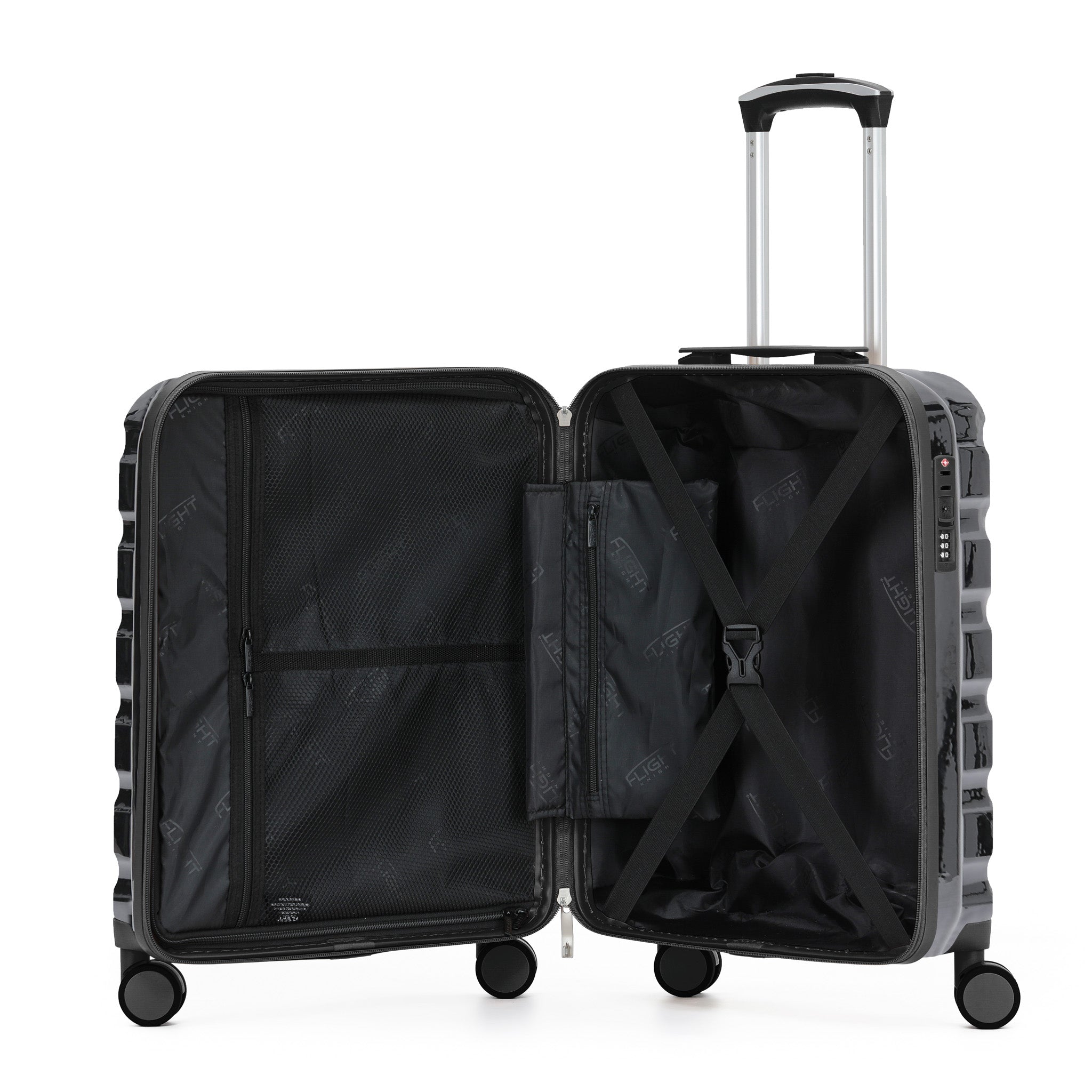 55x40x20cm SAFIR Carry-On Cabin Case - TSA Lock & 8 Wheels