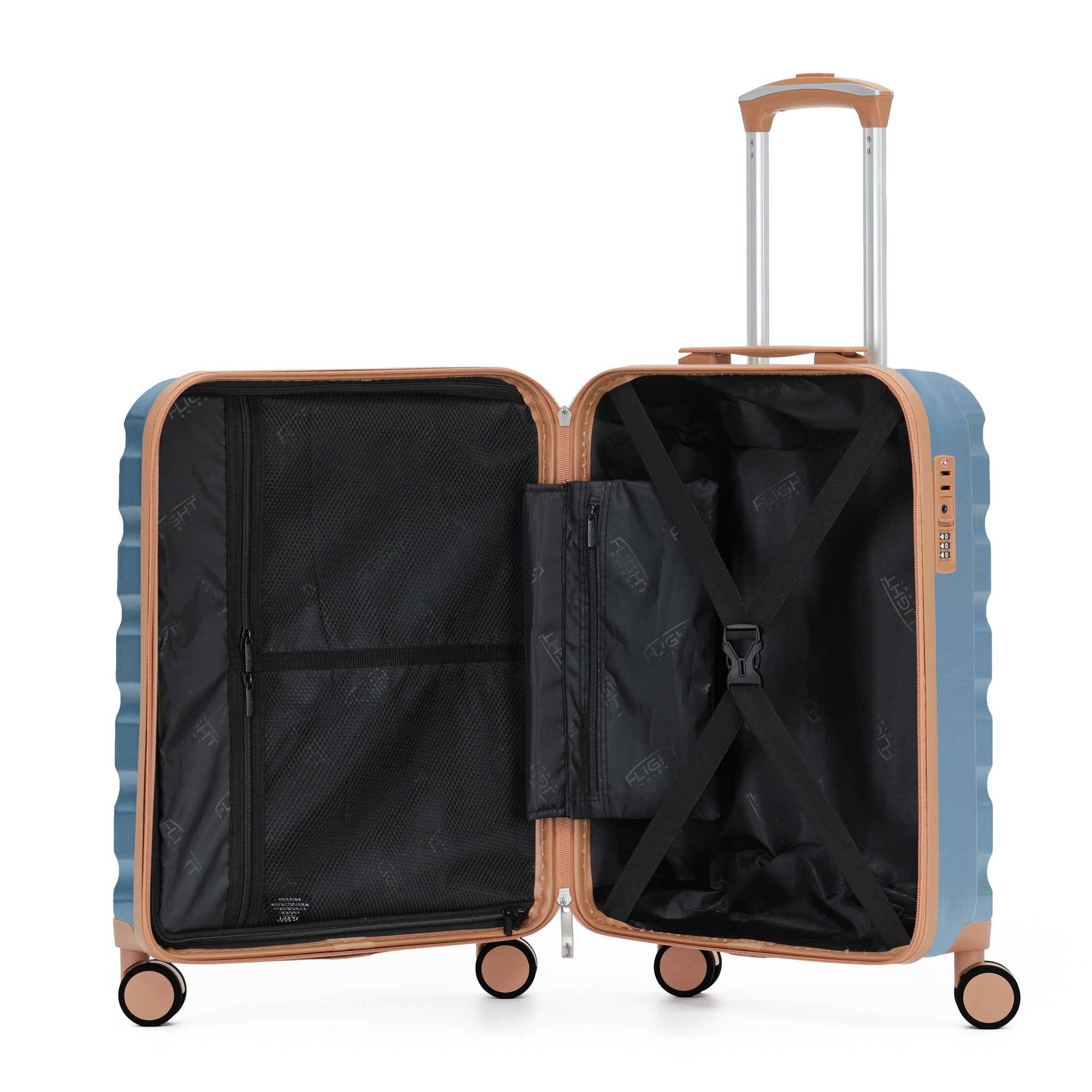 55x40x20cm SAFIR Carry-On Cabin Case - TSA Lock & 8 Wheels