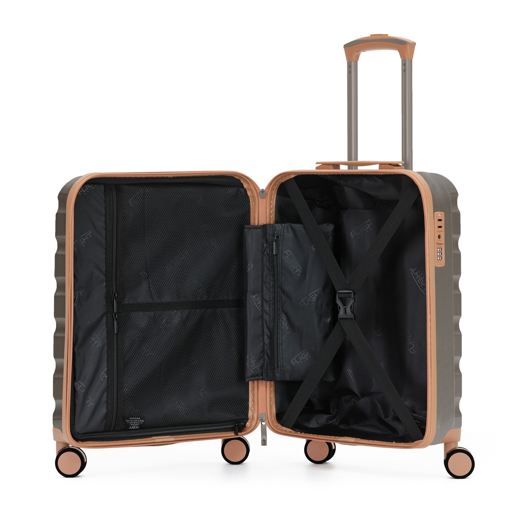 55x40x20cm SAFIR Carry-On Cabin Case - TSA Lock & 8 Wheels