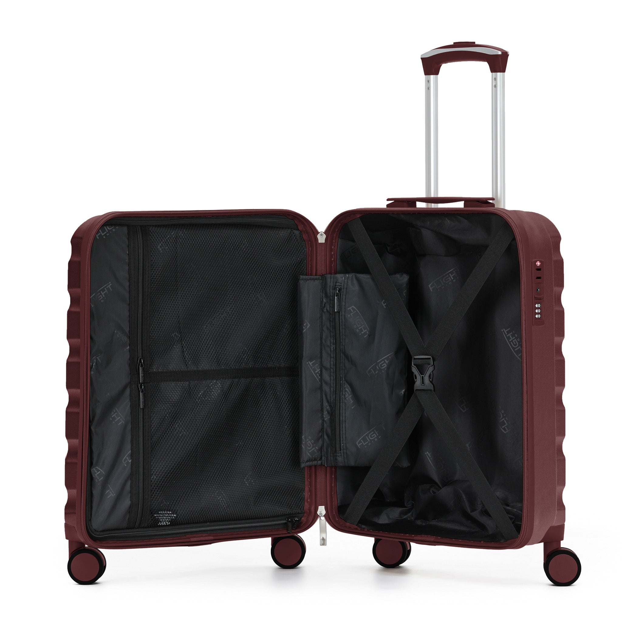 55x40x20cm SAFIR Carry-On Cabin Case - TSA Lock & 8 Wheels